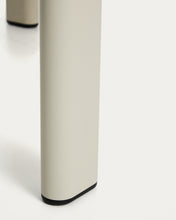 Load image into Gallery viewer, Erice oval table in aluminium and ecru tempered glass 180 x 90 cm - image 8