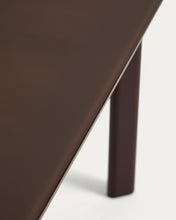 Load image into Gallery viewer, Erice oval table in aluminium and brown tempered glass 230 x 100 cm - image 4