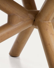 Load image into Gallery viewer, Mirtia outdoor table in wood-effect aluminium and ecru sintered stone 240 x 110cm - image 10