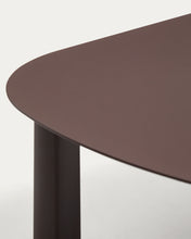 Load image into Gallery viewer, Aleria set with 3-seater sofa, 2 armchairs and coffee table in brown aluminium and synthetic rope cord - image 10
