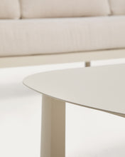 Load image into Gallery viewer, Aleria set with 3-seater sofa, 2 armchairs and coffee table in aluminium and ecru synthetic rope - image 7