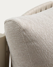 Load image into Gallery viewer, Aleria set with 3-seater sofa, 2 armchairs and coffee table in aluminium and ecru synthetic rope - image 9