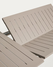 Load image into Gallery viewer, Livorno extendable table in taupe aluminium 233(350) x 100 cm - image 11