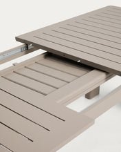 Load image into Gallery viewer, Livorno extendable table in taupe aluminium 233(350) x 100 cm - image 12