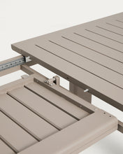 Load image into Gallery viewer, Livorno extendable table in taupe aluminium 233(350) x 100 cm - image 13