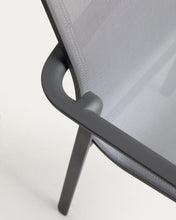 Load image into Gallery viewer, Canea stackable outdoor chair in grey texteline and graphite aluminium - image 12