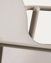 Load image into Gallery viewer, Canea stackable outdoor chair in beige texteline and taupe aluminium - image 12