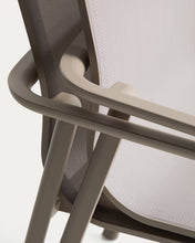 Load image into Gallery viewer, Canea stackable outdoor chair in beige texteline and taupe aluminium - image 13