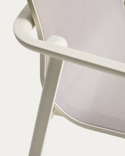 Load image into Gallery viewer, Canea stackable outdoor chair in beige texteline and ecru aluminium - image 9
