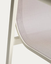Load image into Gallery viewer, Canea stackable outdoor chair in beige texteline and ecru aluminium - image 12
