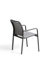 Load image into Gallery viewer, Luri stackable outdoor chair in graphite aluminium and grey texteline - image 5