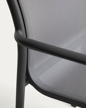 Load image into Gallery viewer, Luri stackable outdoor chair in graphite aluminium and grey texteline - image 11