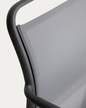 Load image into Gallery viewer, Luri stackable outdoor chair in graphite aluminium and grey texteline - image 12