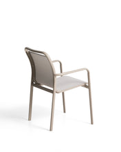 Load image into Gallery viewer, Luri stackable outdoor chair in taupe aluminium and beige texteline - image 5