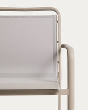 Load image into Gallery viewer, Luri stackable outdoor chair in taupe aluminium and beige texteline - image 10