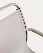 Load image into Gallery viewer, Luri stackable outdoor chair in taupe aluminium and beige texteline - image 11