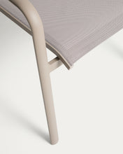 Load image into Gallery viewer, Luri stackable outdoor chair in taupe aluminium and beige texteline - image 12