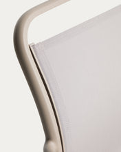Load image into Gallery viewer, Luri stackable outdoor chair in taupe aluminium and beige texteline - image 15