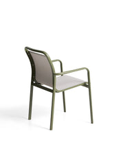 Load image into Gallery viewer, Luri stackable outdoor chair in green aluminium and beige texteline - image 5