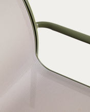 Load image into Gallery viewer, Luri stackable outdoor chair in green aluminium and beige texteline - image 10