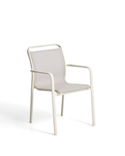Load image into Gallery viewer, Luri stackable outdoor chair in ecru aluminium and beige texteline