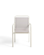 Load image into Gallery viewer, Luri stackable outdoor chair in ecru aluminium and beige texteline - image 2