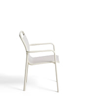 Load image into Gallery viewer, Luri stackable outdoor chair in ecru aluminium and beige texteline - image 4