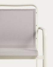Load image into Gallery viewer, Luri stackable outdoor chair in ecru aluminium and beige texteline - image 11