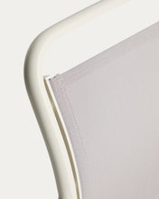 Load image into Gallery viewer, Luri stackable outdoor chair in ecru aluminium and beige texteline - image 12