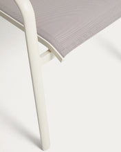 Load image into Gallery viewer, Luri stackable outdoor chair in ecru aluminium and beige texteline - image 14