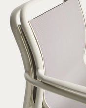 Load image into Gallery viewer, Luri stackable outdoor chair in ecru aluminium and beige texteline - image 15