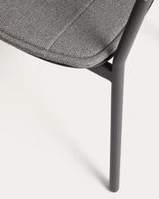 Load image into Gallery viewer, Alimia stackable outdoor chair in graphite aluminium with grey synthetic rope - image 11