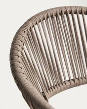 Load image into Gallery viewer, Alimia stackable outdoor chair in taupe aluminium with brown synthetic rope - image 12
