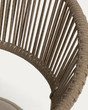 Load image into Gallery viewer, Alimia stackable outdoor chair in ecru aluminium with beige synthetic rope - image 11