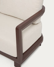 Load image into Gallery viewer, Nerano set with 3-seater sofa and coffee table in brown aluminium - image 7
