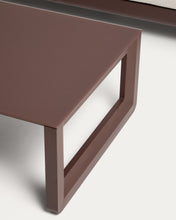Load image into Gallery viewer, Nerano set with 3-seater sofa and coffee table in brown aluminium - image 9