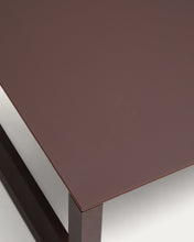 Load image into Gallery viewer, Nerano set with 3-seater sofa and coffee table in brown aluminium - image 10