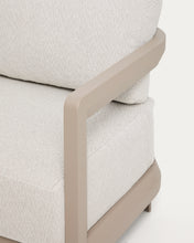 Load image into Gallery viewer, Nerano set with 3-seater sofa and coffee table in taupe aluminium - image 10
