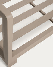 Load image into Gallery viewer, Nerano set with 3-seater sofa and coffee table in taupe aluminium - image 11