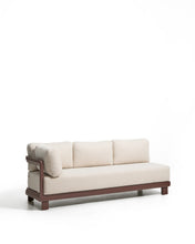 Load image into Gallery viewer, Nerano 3-seater sofa in brown aluminium 208 cm - image 2