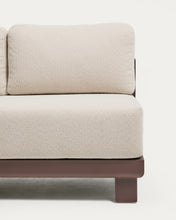 Load image into Gallery viewer, Nerano 3-seater sofa in brown aluminium 208 cm - image 4
