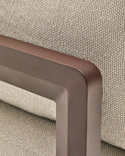 Load image into Gallery viewer, Nerano 3-seater sofa in brown aluminium 208 cm - image 5