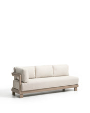 Load image into Gallery viewer, Nerano 3-seater sofa in taupe aluminium 208 cm - image 2