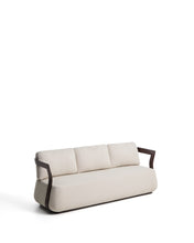 Load image into Gallery viewer, Tamaris brown aluminium 3-seater sofa 217cm