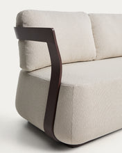 Load image into Gallery viewer, Tamaris brown aluminium 3-seater sofa 217cm - image 7