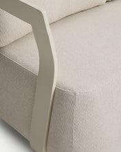 Load image into Gallery viewer, Tamaris ecru aluminium 3-seater sofa 217 cm - image 6