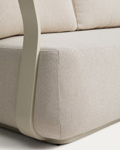 Load image into Gallery viewer, Tamaris ecru aluminium 3-seater sofa 217 cm - image 8