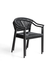 Load image into Gallery viewer, Livadia stackable outdoor chair in graphite aluminium - image 3
