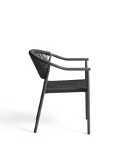 Load image into Gallery viewer, Livadia stackable outdoor chair in graphite aluminium - image 4