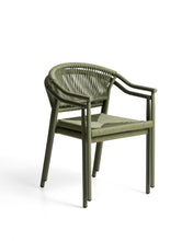 Load image into Gallery viewer, Livadia stackable outdoor chair in green aluminium - image 3